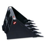 Virnig V20 Mini Skid Steer High Capacity Dirt Bucket is designed with a tall back to hold more.