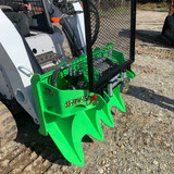Skid Steer Forestry Winch by Reaper Attachments with guard