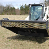 Bradco Ground Shark Skid Steer Brush Cutter Attachment front right angle raised