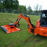 Eterra Raptor Boom Mounted 48" Cyclone Brush Cutter  on kubota skid steer