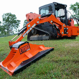 Eterra Raptor Boom Mounted 48" Cyclone Brush Cutter attached to a skid steer