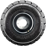 12x16.5 (12-16.5) 14-Ply Skid Steer Heavy Duty Tire Mounted on Rims