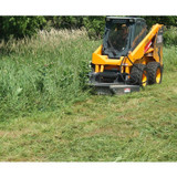 Virnig Brush Cutter Deck Mower Skid Steer Attachment in Action