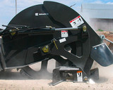 Bradco Rock Saw and Concrete Saw Attachment: Skid Steer Spotlight