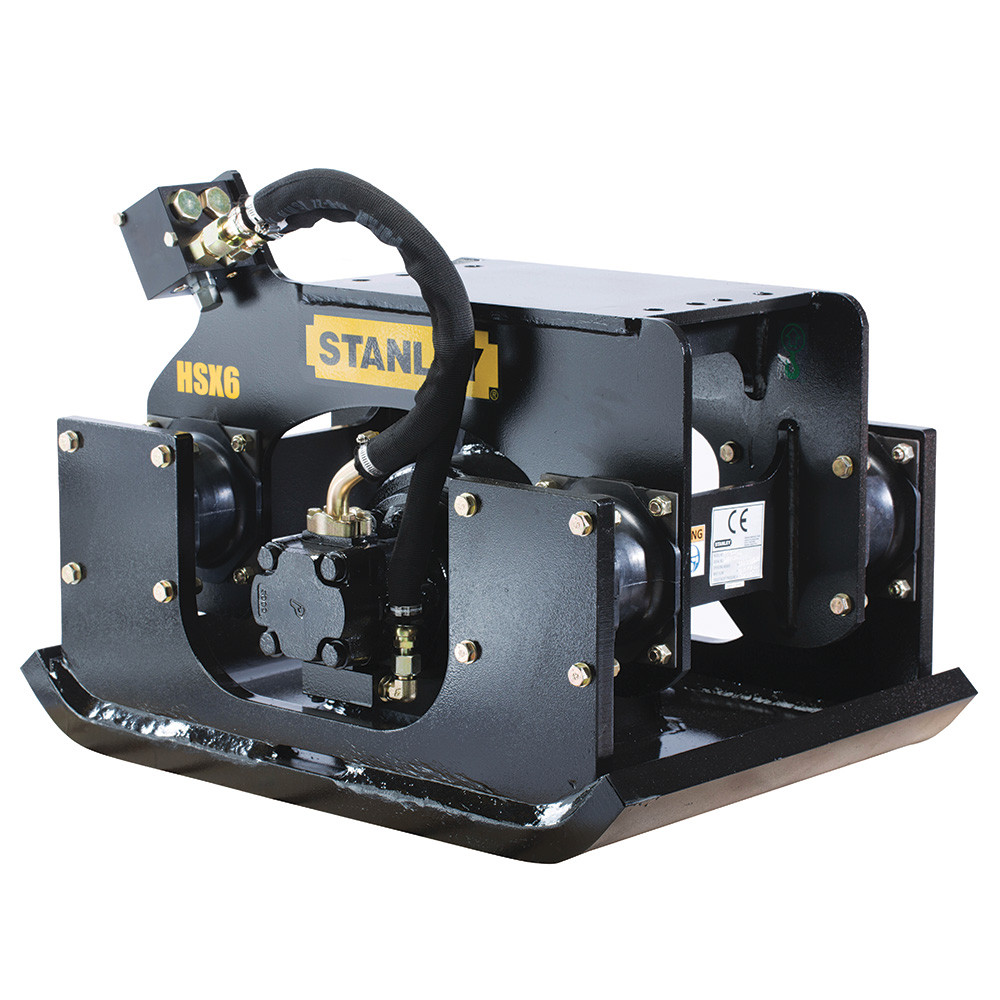 Stanley Excavator Mounted Vibratory Plate Compactor Skid Steer Solutions