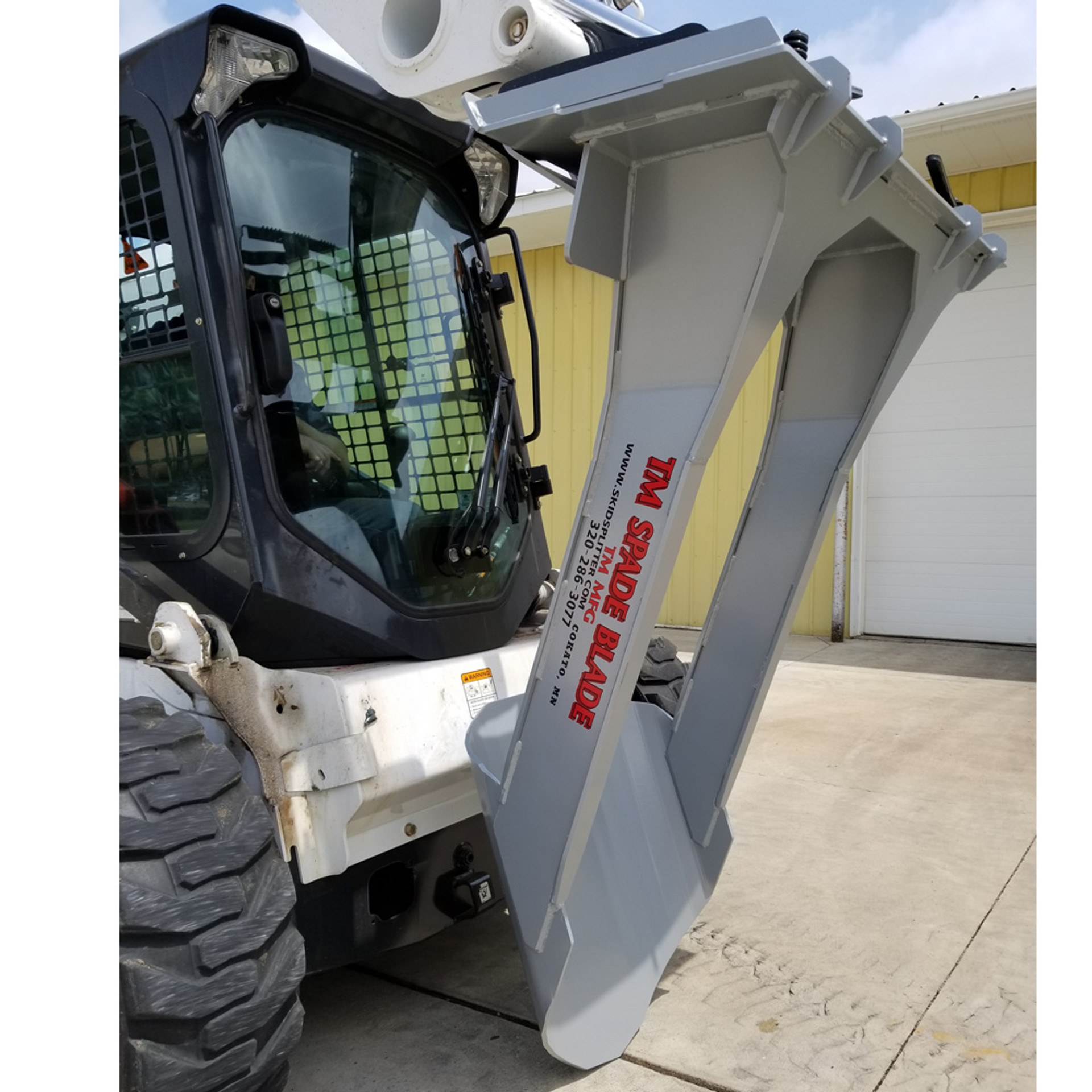 TM MFG Skid Steer Spade Blade Attachment Skid Steer Solutions