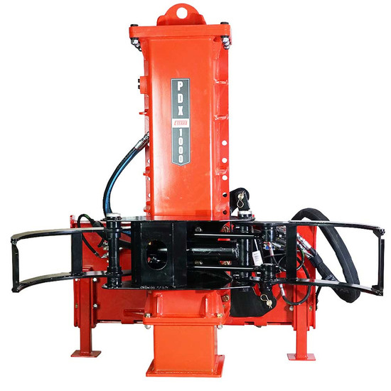 Eterra PDX1000 Breaker Style Skid Steer Post Driver Attachment Skid
