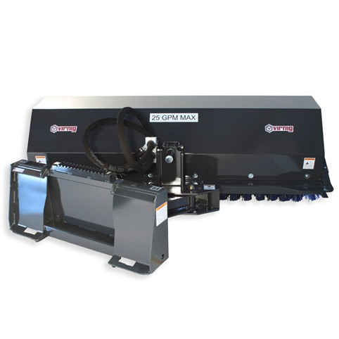Virnig Skid Steer Angle Broom Attachment Skid Steer Solutions