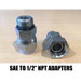 Hydraulic Flat Faced Coupler 1/2" and 1/2" SAE Adapters