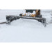 Virnig Low-Profile Snow Pusher Attachment is built to perform, and to last. Pictured with pull-back blade option.