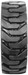 R4 Pattern Skid Steer Solid Tire | TNT | 33X12-20TL| 4 TIRES