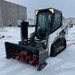 Virnig V50 snow blower on Bobcat track loader