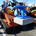 Vacuworx PS 1 on Mini Skid Steer Vacuum Lifting Attachment Side View