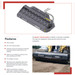 Bradco Skid Steer Smooth Vibratory Roller Attachment Features diagram