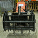 CID Mini Skid Steer Grapple Rake Full Front View