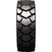 MWE Extreme Duty Left Mounted Solid Rubber Tire Front View