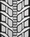 9" Bridgestone Extreme Duty MX Pattern Rubber Track (230x48x70)