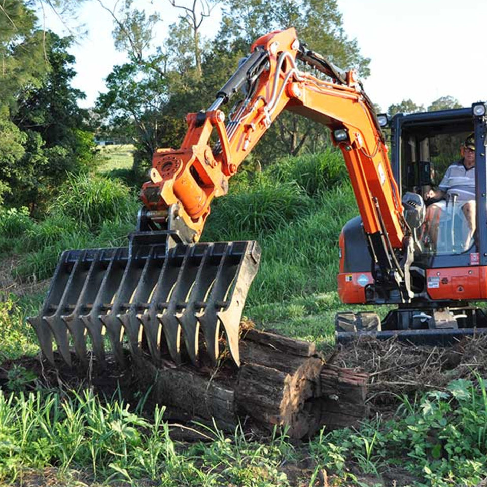 Digga Excavator Root Rake Attachment | Skid Steer Solutions