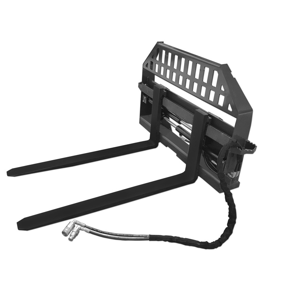 Skid Steer Hydraulic Pallet Forks and Frame CID