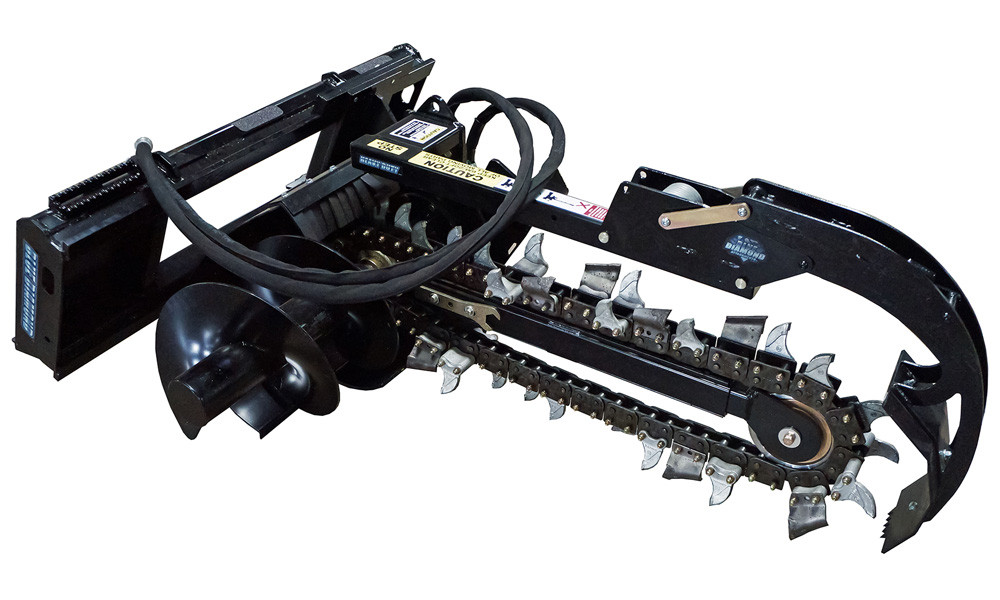 Blue Diamond Skid Steer Trencher Attachment | Skid Steer Solutions