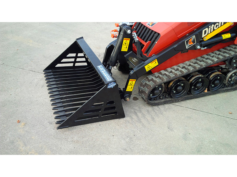 Blue Diamond Mini Skid Steer Rock Bucket | Skid Steer Solutions