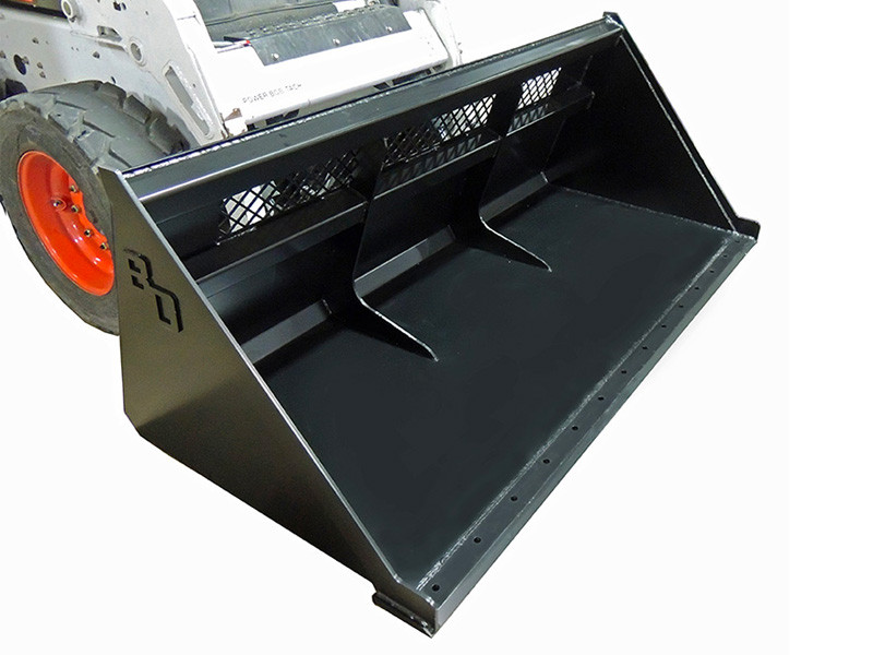 Blue Diamond High Back Snow and Mulch Bucket | Skid Steer Solutions