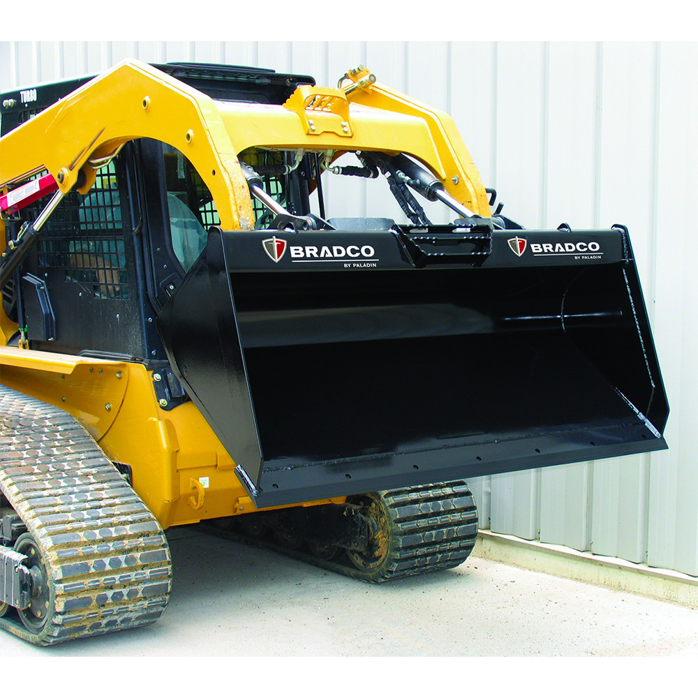 Bradco Skid Steer Low Profile Bucket Attachment | Skid Steer Solutions