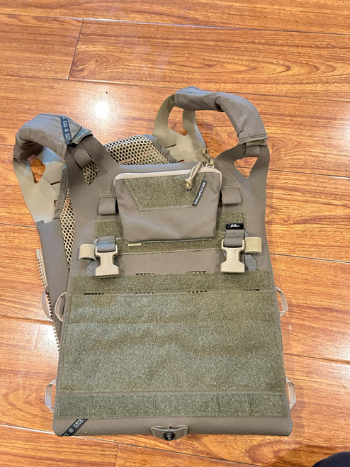 Crye SPC Plate Bags with AXL Placard Adapter, Size XL,  Ranger Green (GARAGE SALE)