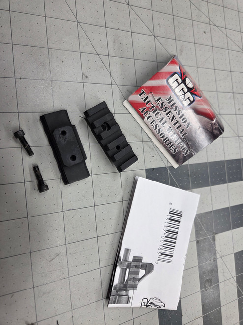 GG&G Dually Front Sight Post Rail, Black (GARAGE SALES)