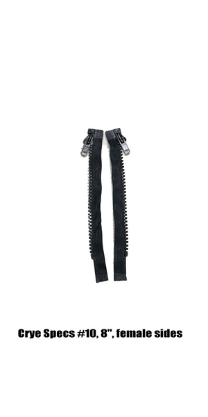 KKF Canada Vislon Zip Panel Zippers, Sliders Side (CLEARANCE)