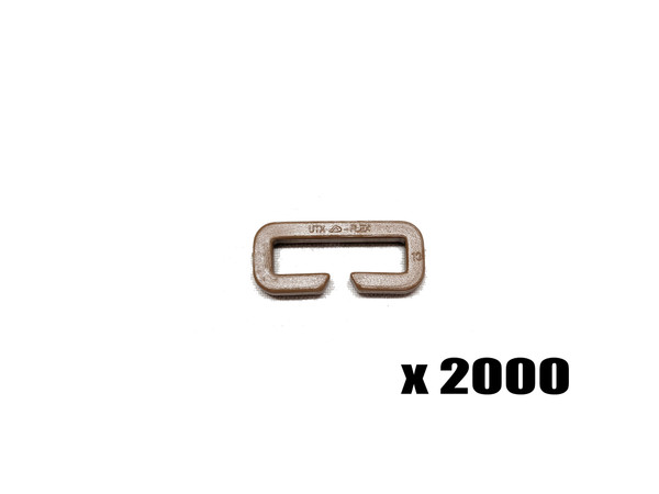 Duraflex Slotted Loops  1", Coyote Brown 2000 Pcs Bag (CLEARANCE)