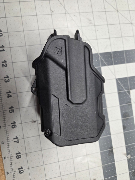 Blackhawk T Series Holster with QLS Adapter, Glock 17/19/22/23/31/32 with TLR-7 light, Black, RH (GARAGE SALES)