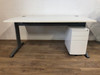 White desks & pedestals_2nd hand office furniture essex