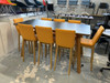 second hand connection high table with stools_used high table & stools_connection meeting table & stools 1