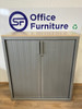 Used office furniture essex_office furniture showroom chelmsford_second hand tambour storage cupboard Steelcase 