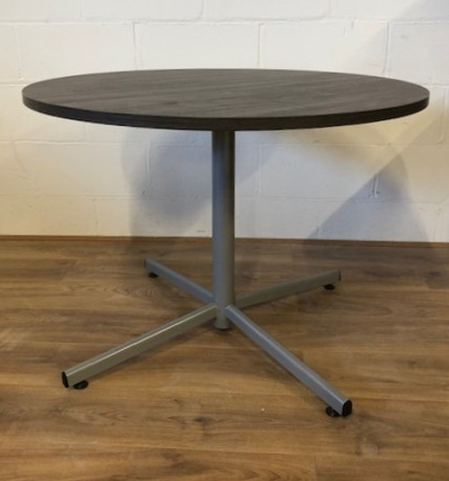 Circular Meeting Tables in Grey Oak