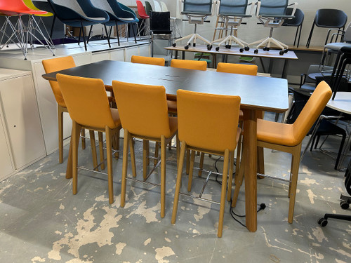 second hand connection high table with stools_used high table & stools_connection meeting table & stools 1