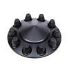 Pointed Front Axle Cover With 33mm Standard Thread-On Nut Covers - Matte Black