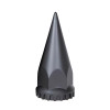 33mm x 4-3/4" Matte Black Spike Nut Cover With Flange- Thread-On (Bulk)