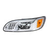 Chrome LED Headlight With LED Turn, Position, & DRL For Peterbilt 386 (2005-2015) & 387 (1999-2010)- Driver