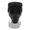 Black Skull Biker Gearshift Knob With 13/15/18 Speed Adapter