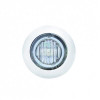 3 LED Mini Light With Bezel (Clearance/Marker) - Amber LED/Clear Lens
