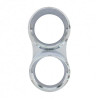 Chrome Small 2-Gauge Bezel With Visor For Mack