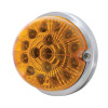 17 LED Dual Function Watermelon Clear Reflector Flush Mount Kit With Low Profile Bezel -Amber LED & Lens