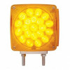45 LED Double Stud Double Face Turn Signal Light (Passenger) - Amber & Red LED/Amber & Red Lens
