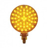 88 LED Single Stud Double Face Turn Signal Light - Amber & Red LED/Amber & Red Lens
