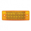 21 LED Reflector Rectangular Light (Clearance/Marker) - Amber LED/Amber Lens