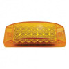 21 LED Reflector Rectangular Light (Clearance/Marker) - Amber LED/Amber Lens