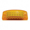 21 LED Reflector Rectangular Light (Clearance/Marker) - Amber LED/Amber Lens (Bulk)