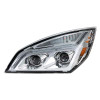 Chrome LED Projection Headlight With LED Position Light For 2018-2022 Freightliner Cascadia - Driver